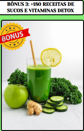 Bônus 3: mais de 180 receitas de sucos e vitaminas detox